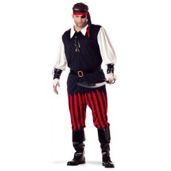 Fantasia Masculina Pirata Maluco Festa Halloween Carnaval