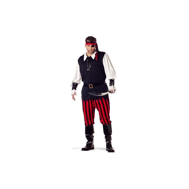 Fantasia Masculina Pirata Festa Halloween Carnaval