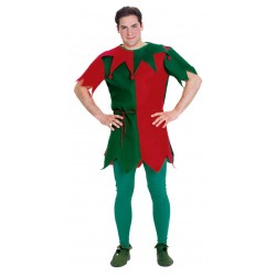 Fantasia Masculina Elfo Ajudante do Papai Noel Festa Halloween Carnaval