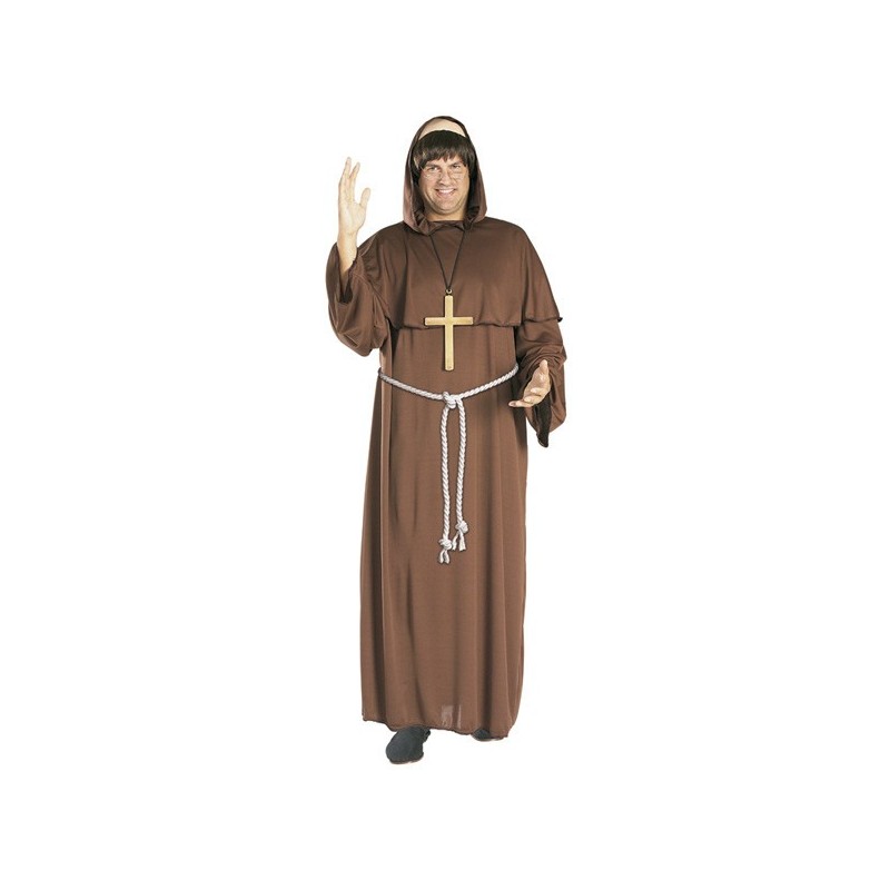 Fantasia Masculina Monge Franciscano Festa Halloween Carnaval