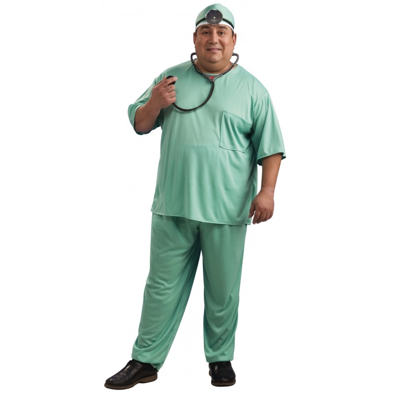 Fantasia Masculina Doutor Plus Size Festa Halloween Carnaval