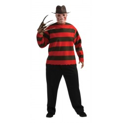 Fantasia Masculina Freddy Krueger Plus Size Festa Halloween Carnaval