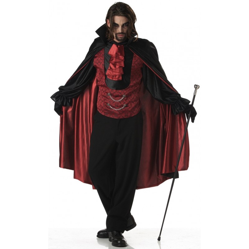 Fantasia Halloween Infantil Vampiro Luxo até o tamanho 10