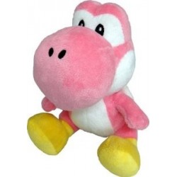 Boneco de Pelúcia Yoshi R osa Super Mario Nintendo