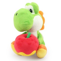 Boneco de Pelúcia Yoshi Verde com a Maça Super Mario Nintendo