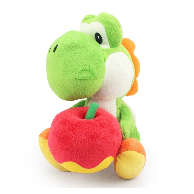 Boneco de Pelúcia Yoshi Verde com a Maça Super Mario Nintendo