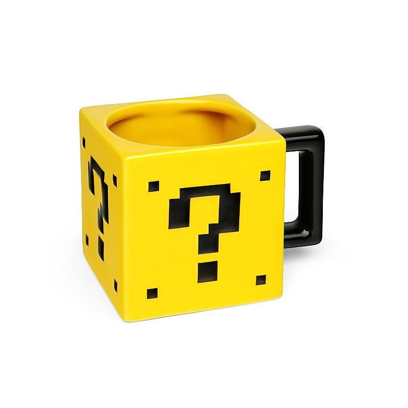 Caneca Quadradinho Surpresa Super Mário Nintendo Presente Geek