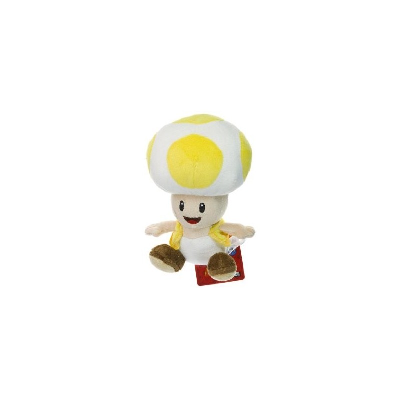 Boneco de Pelúcia Toad Amarelo Super Mário Nintendo
