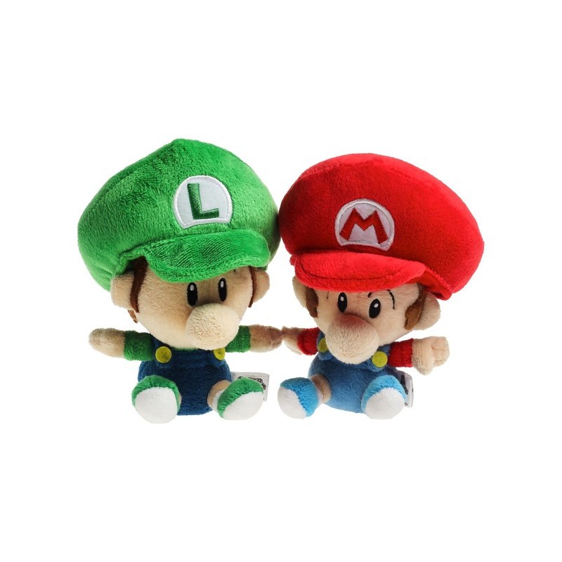 Boneco de Pelúcia Babi Luigi & Mario Personagens Super Mário Nintendo