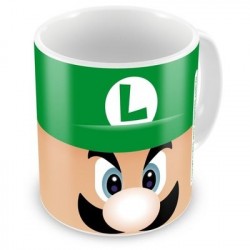 Caneca de Café Personagem Luigi Super Mário Verde