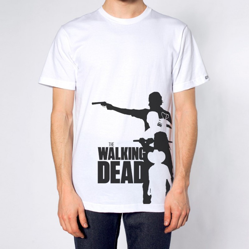 Camiseta Masculina The Walking Dead Branca
