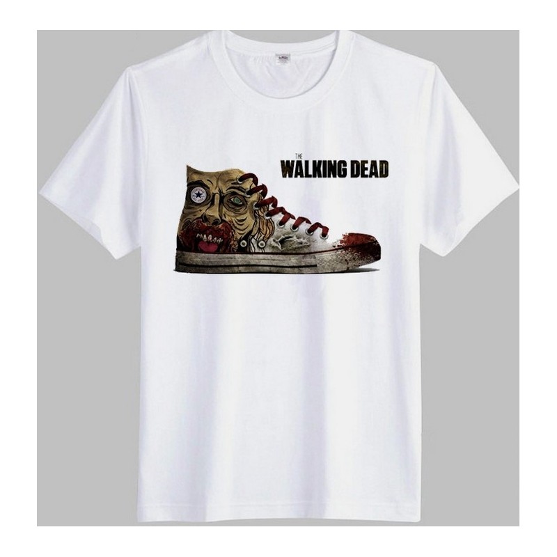 Camiseta Masculina Tênis The Walking Dead Branca