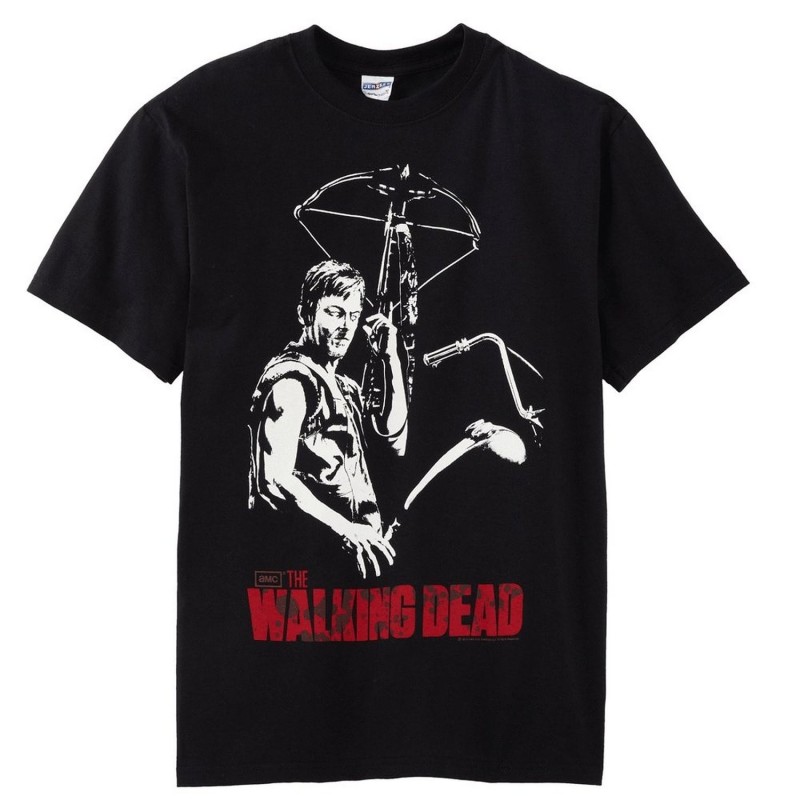 Camiseta Masculina Tênis The Walking Dead Daryl Dixon Preta
