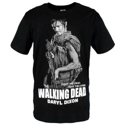 Camiseta Masculina The Walking Dead Daryl Dixon Preta