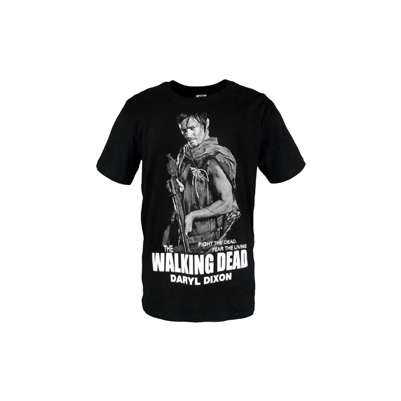 Camiseta Masculina The Walking Dead Daryl Dixon Preta