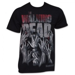 Camiseta Masculina Série The Walking Dead 100% Algodão Preta