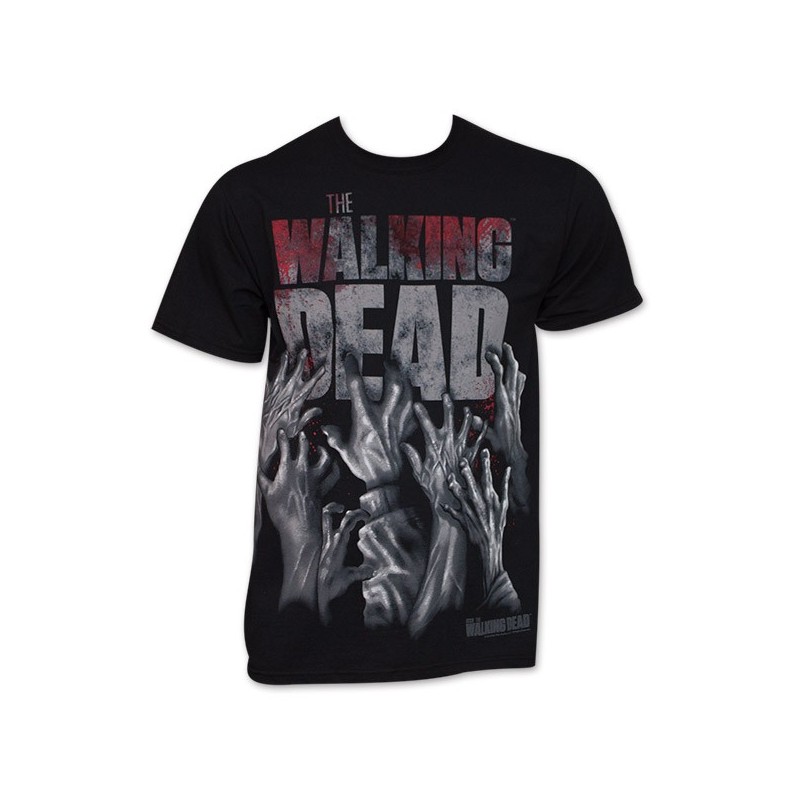 Camiseta Masculina Série The Walking Dead 100% Algodão Preta