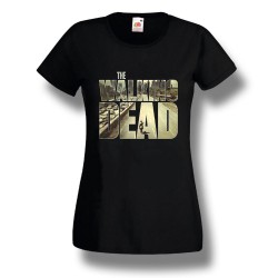 Camiseta Masculina Série The Walking Dead 100% Algodão Preta
