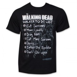 Camiseta Masculina Série The Walking Dead Preta