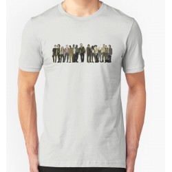 Camiseta Masculina Série The Walking Dead Cinza