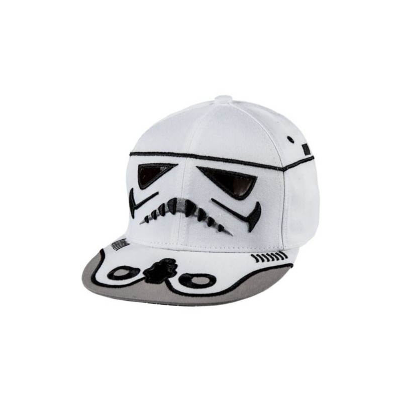 Boné Saga Star Wars Aba Reta Exército dos Clones Branco