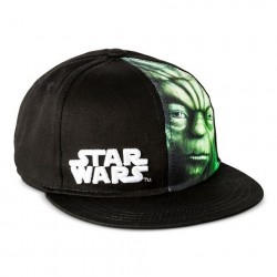 Boné Saga Star Wars Aba Reta Mestre Yoda Preto