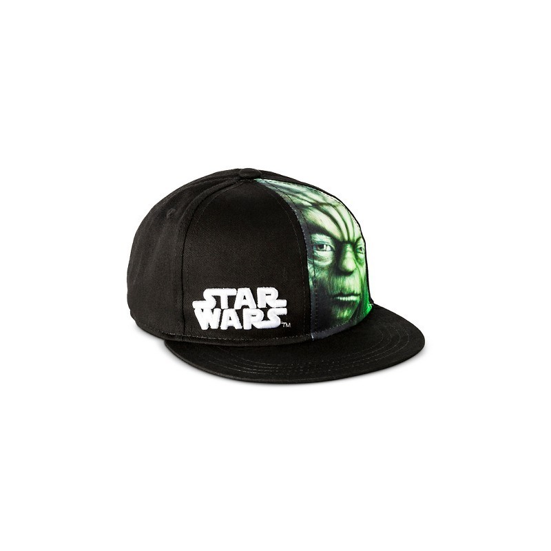 Boné Saga Star Wars Aba Reta Mestre Yoda Preto