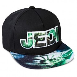 Boné Saga Star Wars Aba Reta Jedi Mestre Yoda Preto