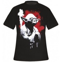 Camiseta Masculina Star Wars Mestre Yoda Preta