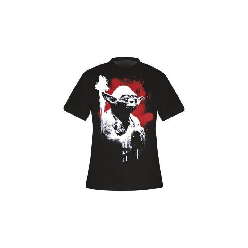 Camiseta Masculina Star Wars Mestre Yoda Preta
