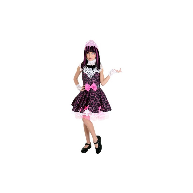 Fantasia Infantil Meninas Monster High Draculaura Luxo