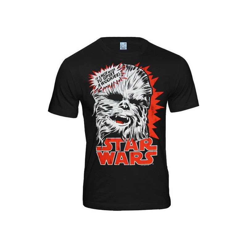 Camiseta Masculina Star Wars Chewbacca Chewie Preta