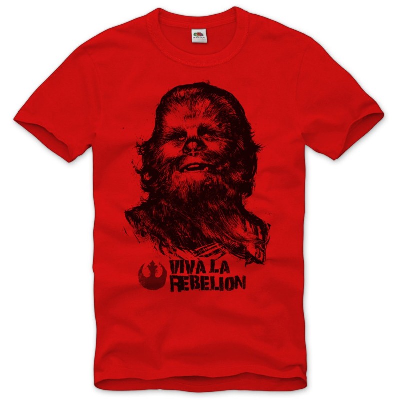 Camiseta Masculina Star Wars Chewbacca Chewie Vermelha