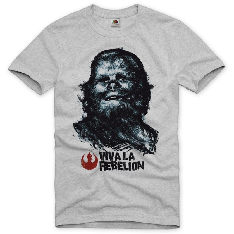 Camiseta Masculina Star Wars Chewbacca Chewie Cinza