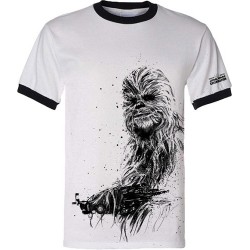 Camiseta Masculina Star Wars Chewbacca Chewie Branca