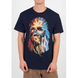 Camiseta Masculina Star Wars Chewbacca Chewie Azul