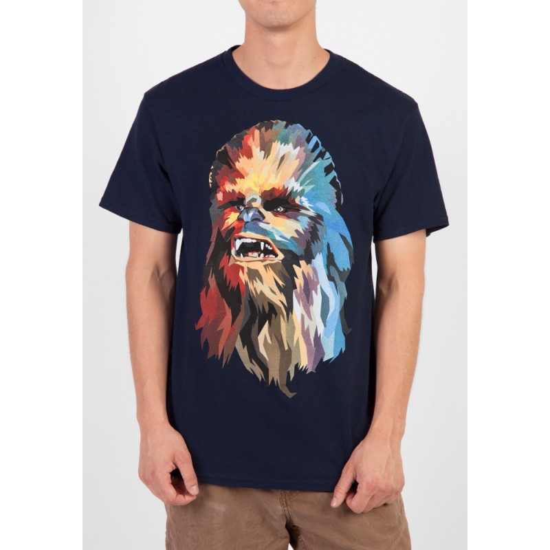 Camiseta Masculina Star Wars Chewbacca Chewie Azul