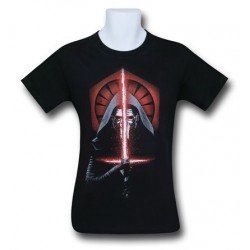 Camiseta Masculina Star Wars vilão Kylo Ren Preta