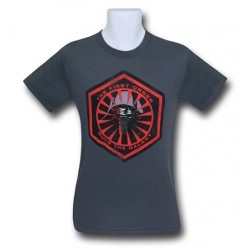 Camiseta Masculina Star Wars O Despertar da Força Símbolo Cinza