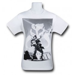 Camiseta Masculina Star Wars O Despertar da Força Mandalorian Branca