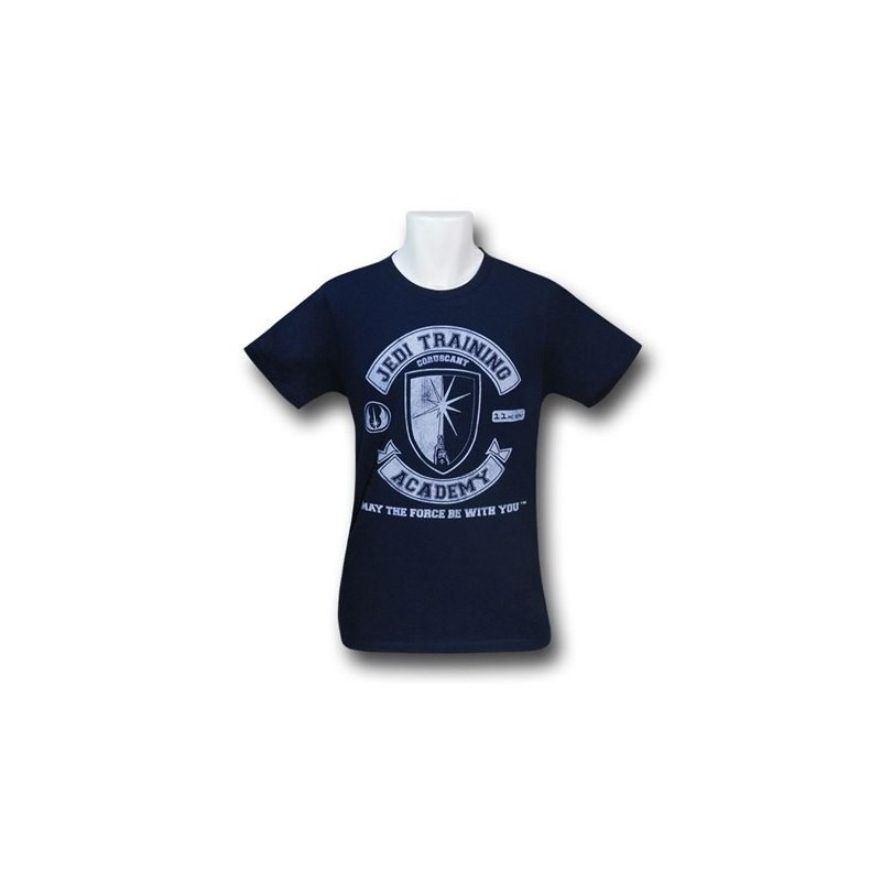 Camiseta Masculina Star Wars Academia Jedi Azul