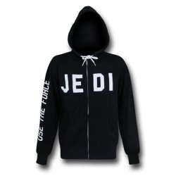 Blusa Jaqueta Masculina Jedi Star Wars Geek Preta