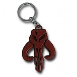 Chaveiro Geek Star Wars Símbolo Clã Mandaloriano Aço Inoxidável