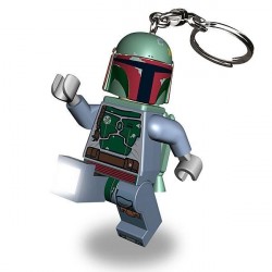 Chaveiro Logo Star Wars Mini Boba Fett com LED