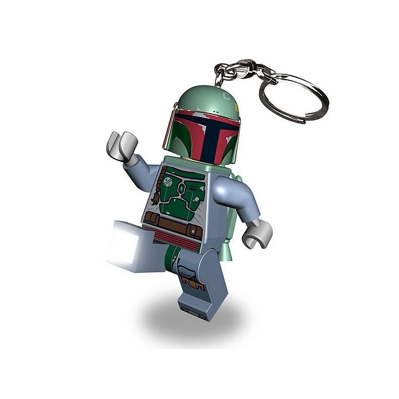 Chaveiro Logo Star Wars Mini Boba Fett com LED