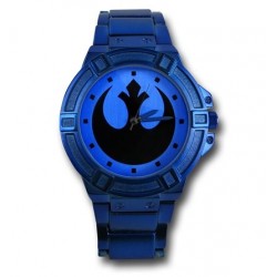 Relógio Masculino Analógico Aliança Rebelde Star Wars Pulseira Metálica