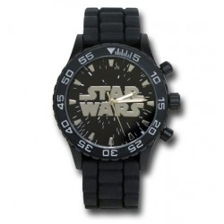 Relógio Masculino Analógico Logo Star Wars Pulseira de Vinil