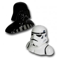 Kit Saleiro e Pimenteiro Darth Vader e Clone Star Wars