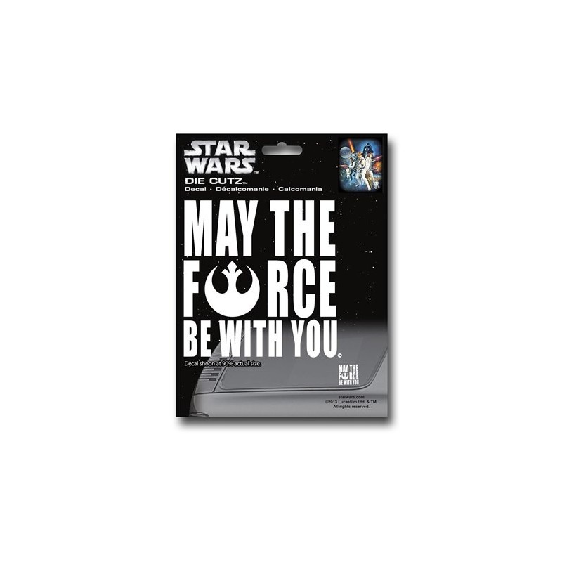 Adesivo Decal Automotivo May The Force Be With You Star Wars