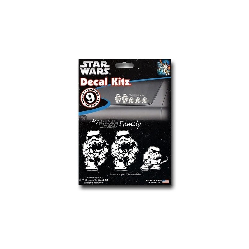 Adesivo Decal Automotivo Família Stormtrooper Star Wars